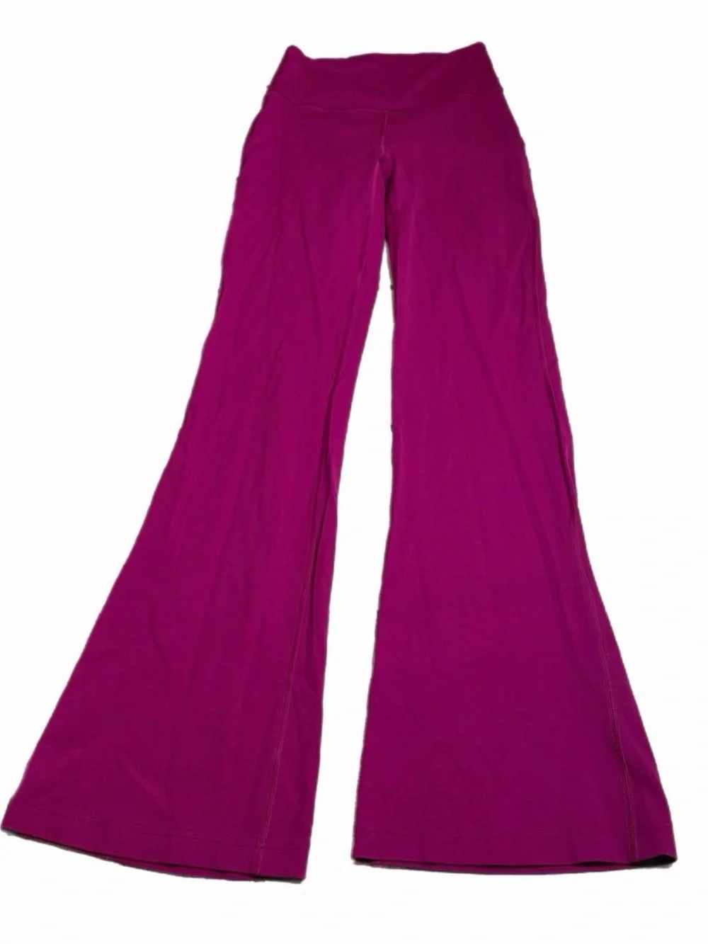 EUC Lululemon Groove Super-High-Rise Flared Pant Nulu Magenta Purple